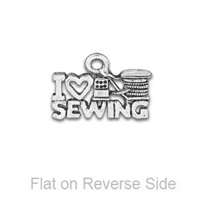 I Love Sewing Word Charm - SamandNan