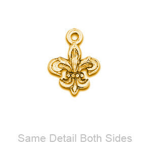 Fleur de Lis Plated Gold Charms - SamandNan