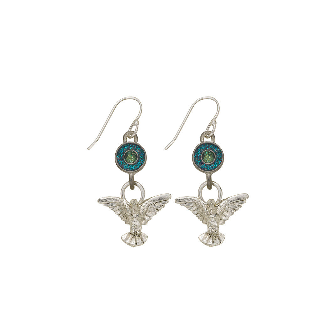 Green Hummingbird Earrings - SamandNan