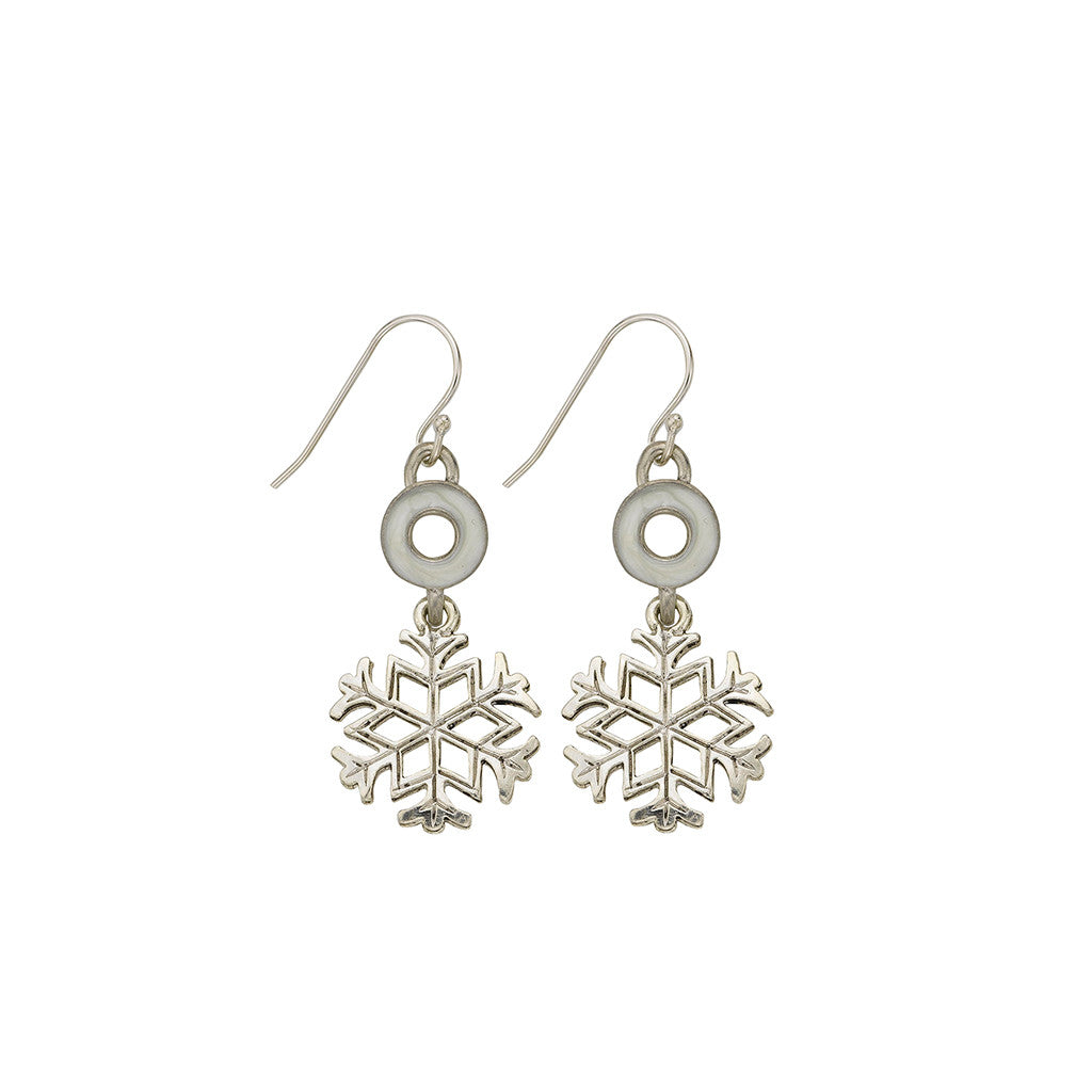 Pearl Snowflake Earrings - SamandNan