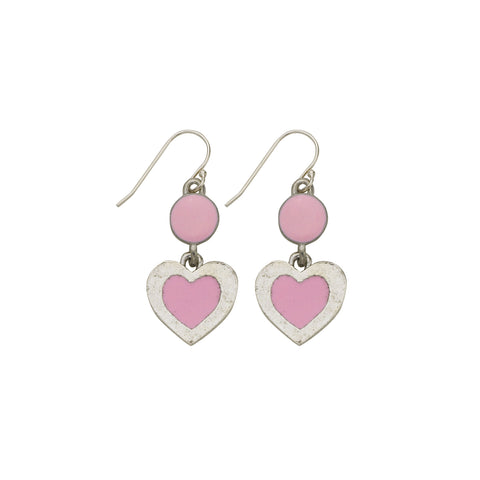 Heart Pink Earrings - SamandNan