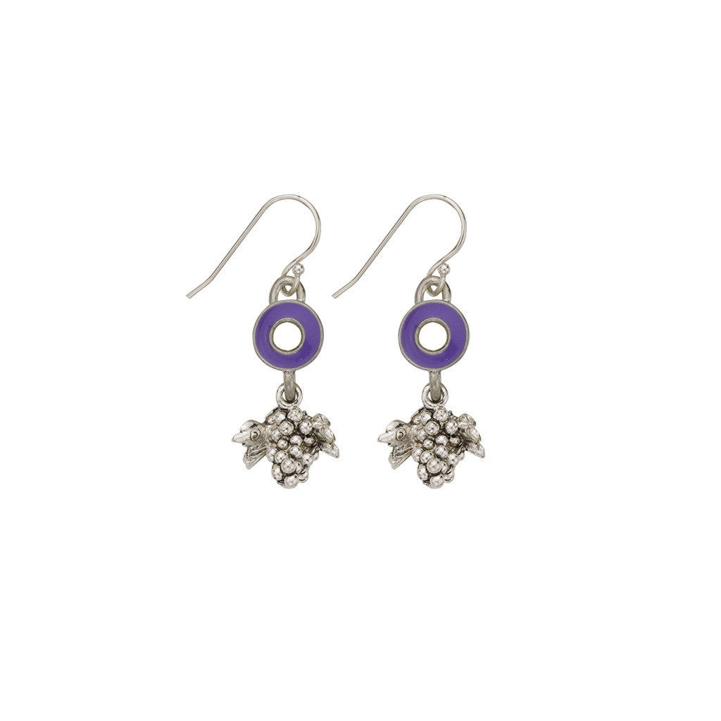 Purple Grape Earrings - SamandNan