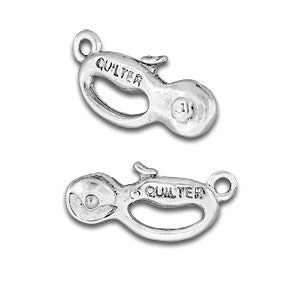Quilt Cutter Sterling Silver Plated Charms - SamandNan