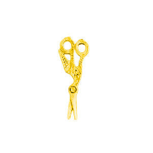 Scissors Plated Gold Charms - SamandNan