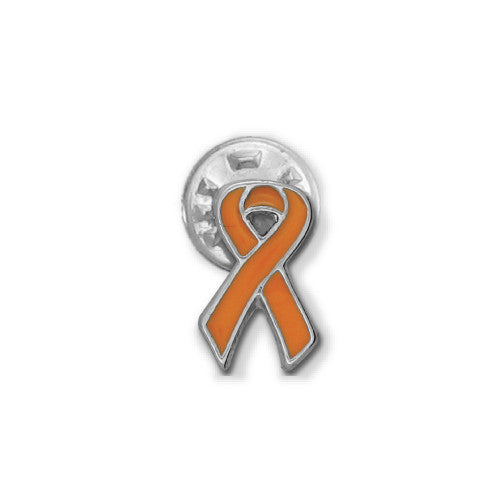 Orange Leukemia Ribbon Stick Pin - SamandNan